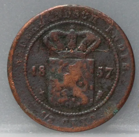 ½ Cent 1857 — Nederlands-Indië