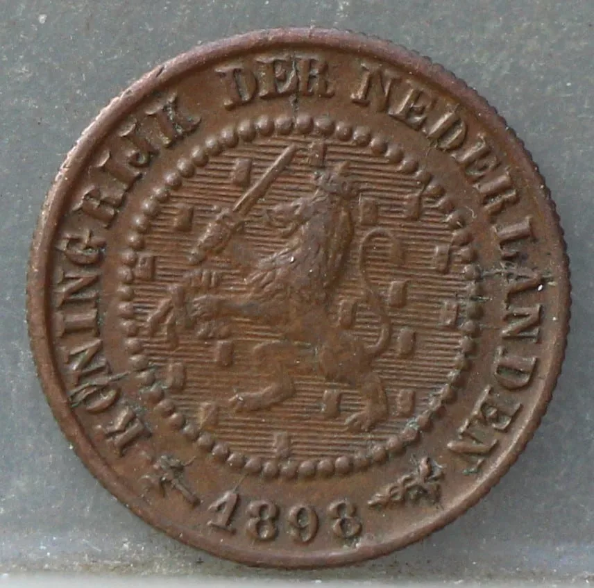 ½ Cent 1898 – Koninkrijk der Nederlanden voorzijde