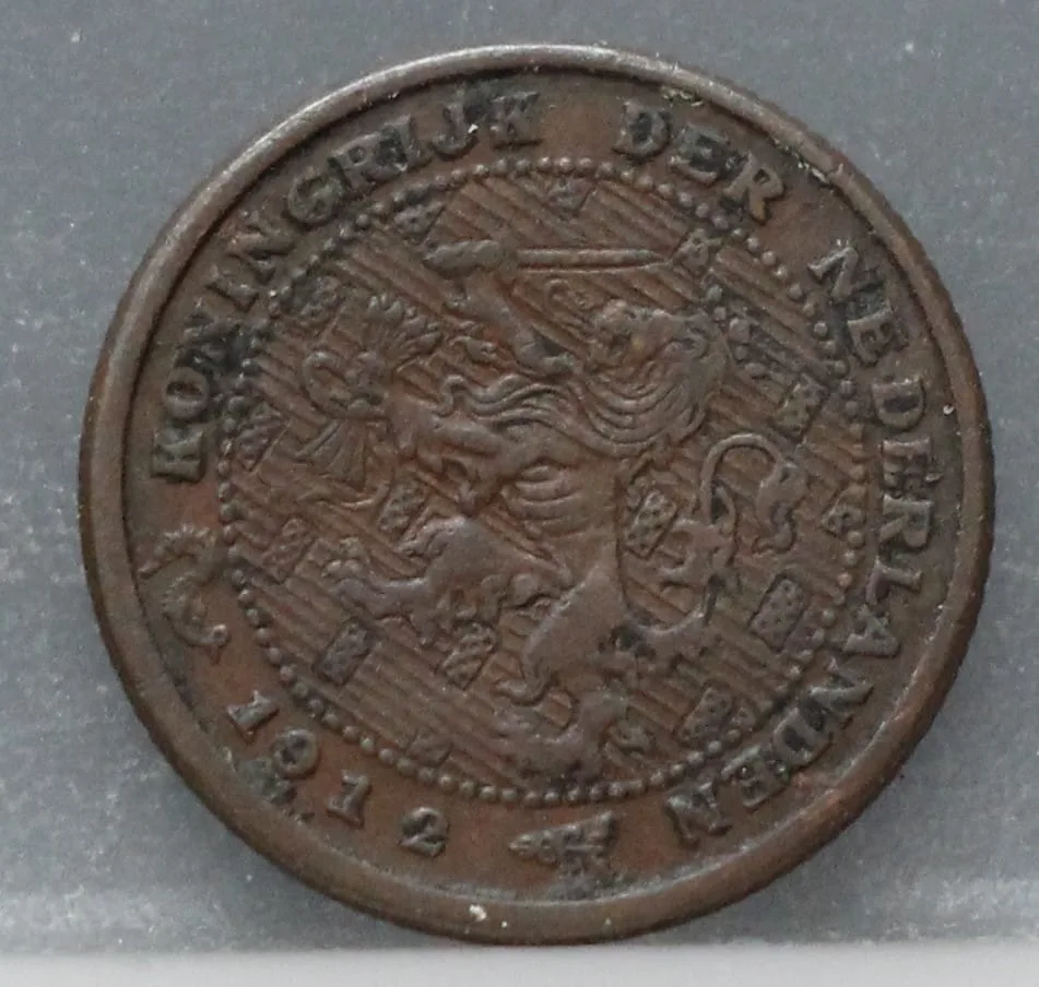 ½ Cent 1912 — Brons voorzijde