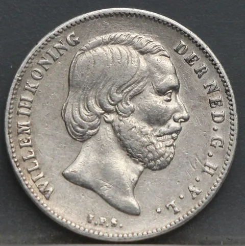 ½ Gulden 1858 Willem III — Zilver