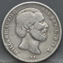 ½ Gulden 1861 Willem III — Zilver voorzijde, Zilver 945/1000