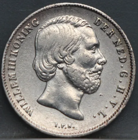½ Gulden 1861 — Willem III Zilver
