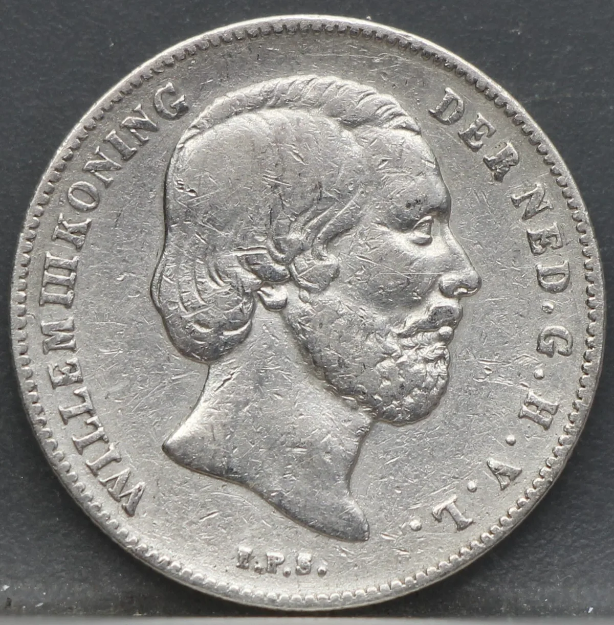 ½ Gulden 1864 Willem III — Zilver voorzijde, Zilver 945/1000