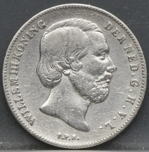 ½ Gulden 1864 Willem III — Zilver