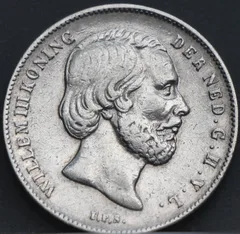 ½ Gulden 1866 — Zilver voorzijde