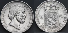 ½ Gulden 1866 — Zilver detail 2