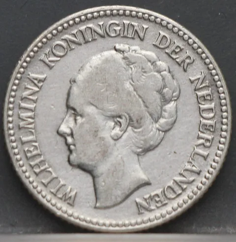 ½ Gulden 1928 — Wilhelmina Zilver