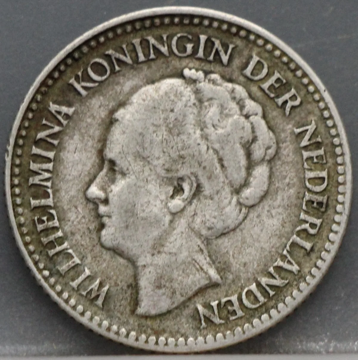 ½ Gulden 1929 — Wilhelmina Zilver voorzijde