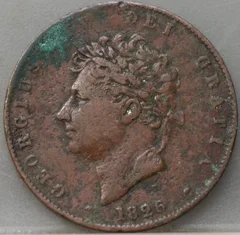 ½ Penny 1826 Verenigd Koninkrijk — Koper voorzijde