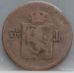 ½ Skilling 1839 Noorwegen — Koper achterzijde