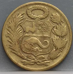 ½ Sol de Oro 1943 — Peru achterzijde