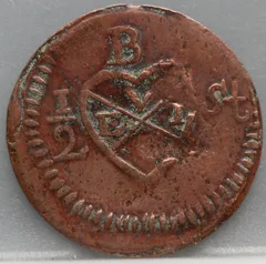 ½ Stuiver 1812 Z — Java, Brits Bestuur, Soerabaja achterzijde