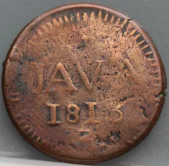 ½ Stuiver 1813 Z — Java, Brits Bestuur, Soerabaja voorzijde
