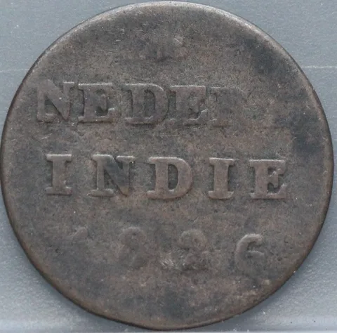 ½ Stuiver 1826 – Nederlands-Indië – Koper