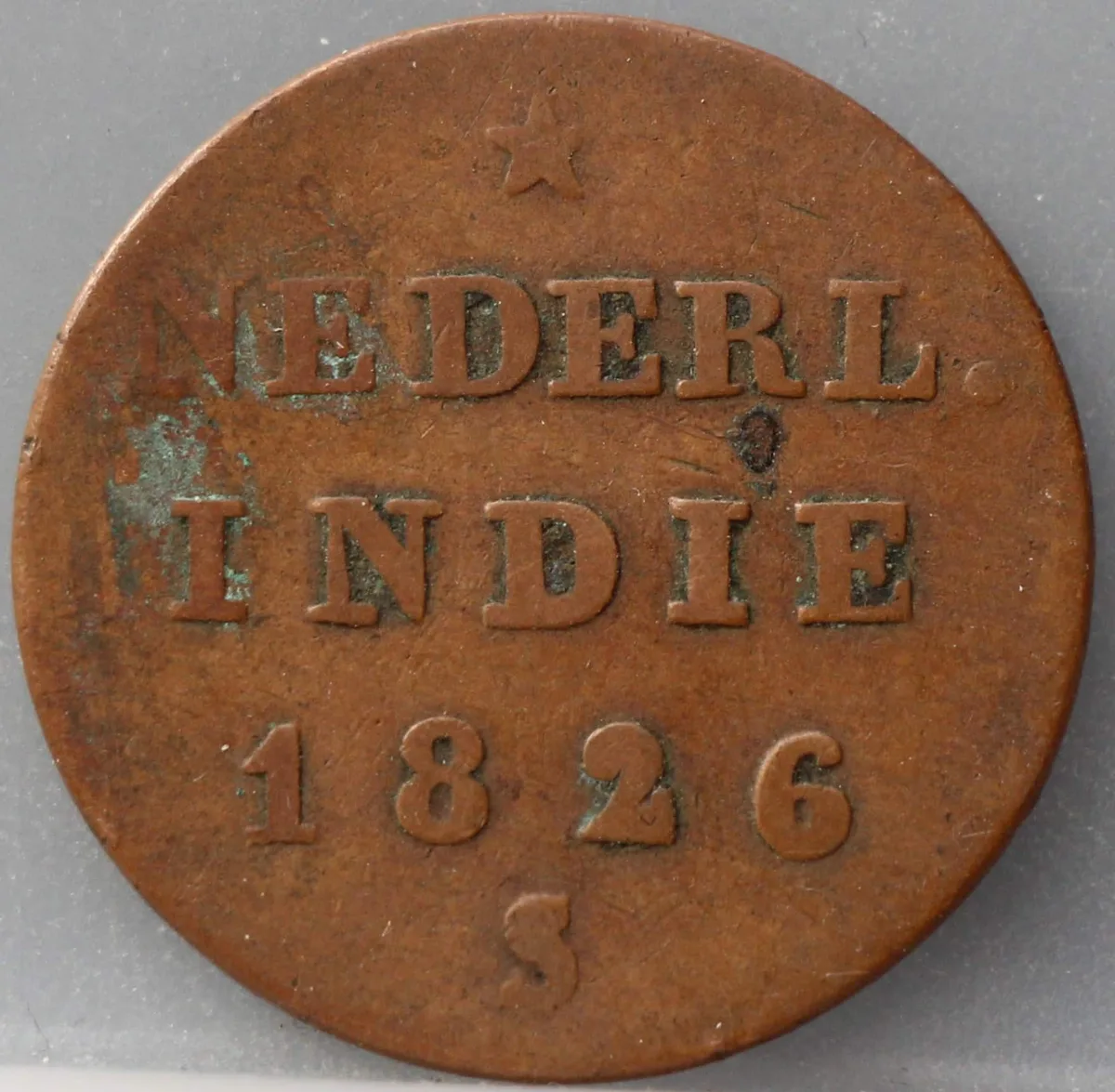 ½ Stuiver 1826 S — Nederlands-Indië Koper voorzijde