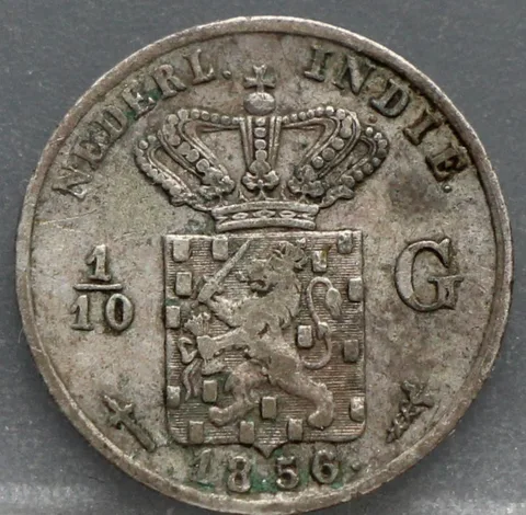 1/10 Gulden 1856 Nederlands-Indië — Zilver