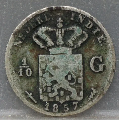 1/10 Gulden 1857 Nederlands-Indië — Zilver