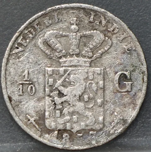 1/10 Gulden 1857 Nederlands-Indië — Zilver