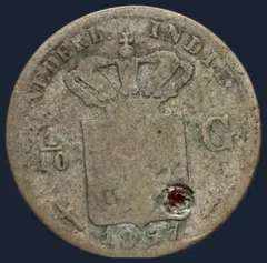 1/10 Gulden 1857 Nederlands-Indië