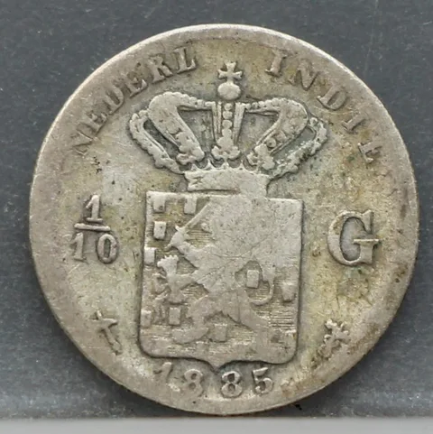 1/10 Gulden 1885 Nederlands-Indië