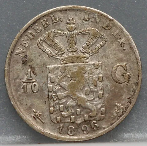 1/10 Gulden 1896 Nederlands-Indië — Zilver