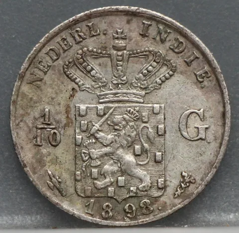 1/10 Gulden 1898 Nederlands-Indië