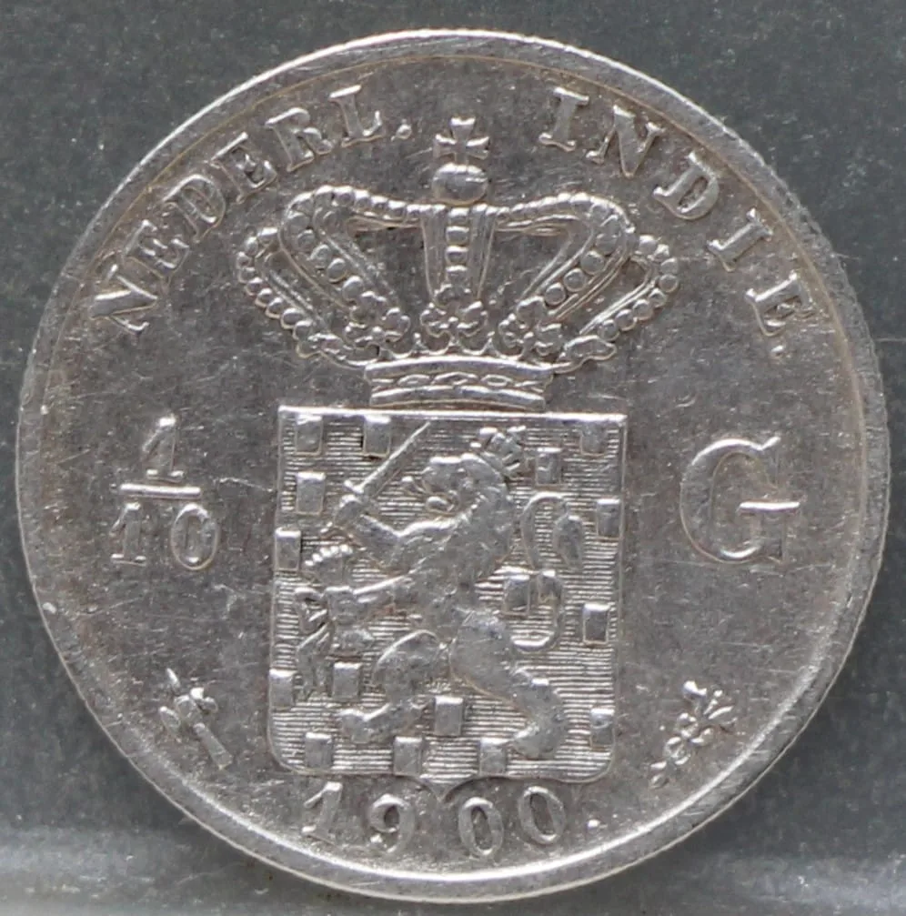 1/10 Gulden 1900 Nederlands-Indië — Zilver voorzijde