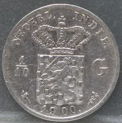 1/10 Gulden 1900 Nederlands-Indië — Zilver voorzijde