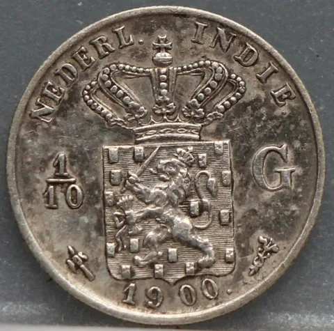 1/10 Gulden 1900 Nederlands-Indië — Zilver