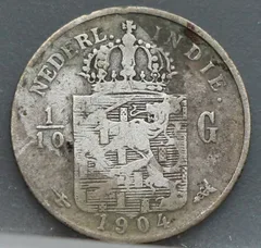 1/10 Gulden 1904 Nederlands-Indië voorzijde