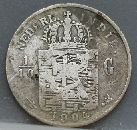 1/10 Gulden 1904 Nederlands-Indië