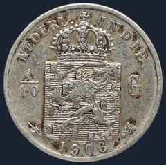 1/10 Gulden 1906 Nederlands-Indië