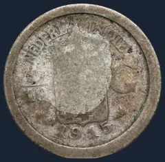 1/10 Gulden 1915 Nederlands-Indië Zilver