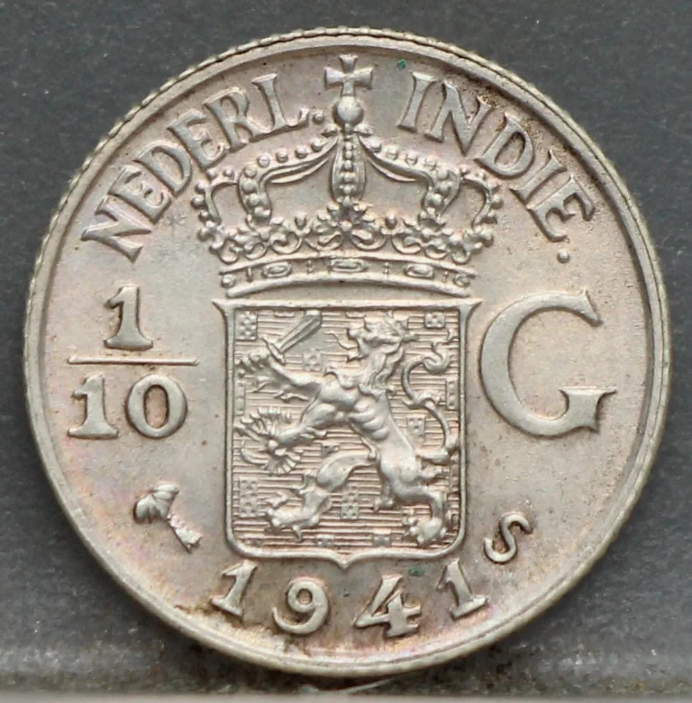 1/10 Gulden 1941 S — Nederlands-Indië voorzijde