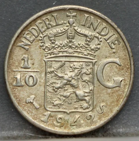 1/10 Gulden 1942 S — Nederlands-Indië