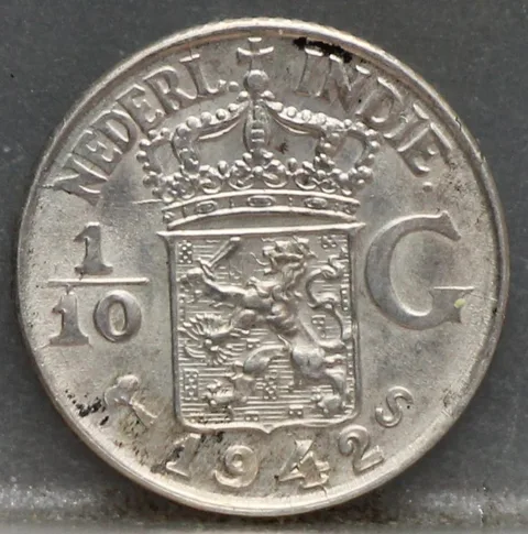 1/10 Gulden 1942 S — Nederlands-Indië