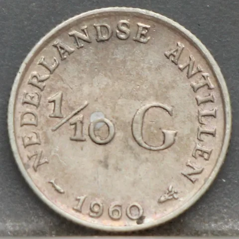 1/10 Gulden 1960 Nederlandse Antillen — Zilver