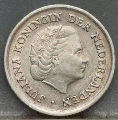 1/10 Gulden 1960 Nederlandse Antillen — Zilver achterzijde