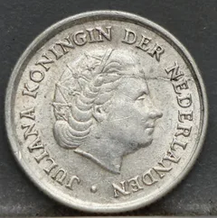 1/10 Gulden 1966 Nederlandse Antillen — Zilver achterzijde, Zilver .640