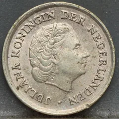 1/10 Gulden 1966 Nederlandse Antillen — Zilver achterzijde, Zilver .640