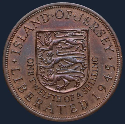 1/12 Shilling 1945 Jersey
