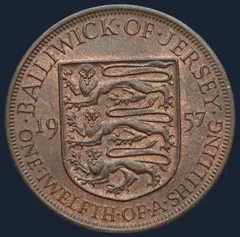 1/12 Shilling 1957 Jersey
