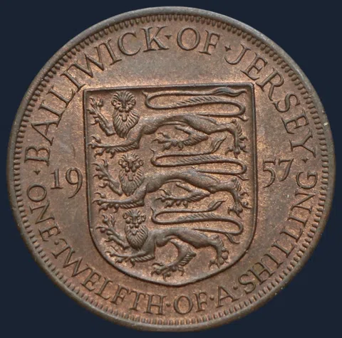 1/12 Shilling 1957 Jersey