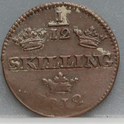 1/12 Skilling 1812 Zweden — Koper