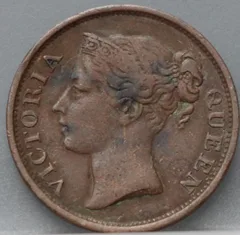 1/2 Cent 1845 — East India Company voorzijde