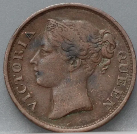 1/2 Cent 1845 — East India Company