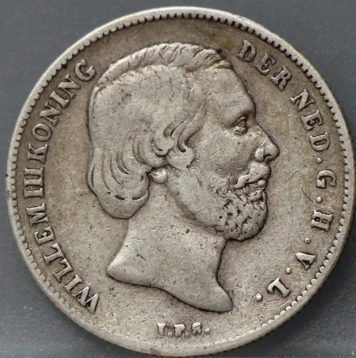 1/2 Gulden 1860 Willem III — Zilver voorzijde, Zilver 945/1000