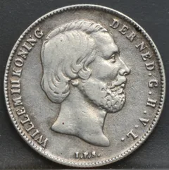 1/2 gulden 1868 - halve gulden 1868 - Willem 3 voorzijde