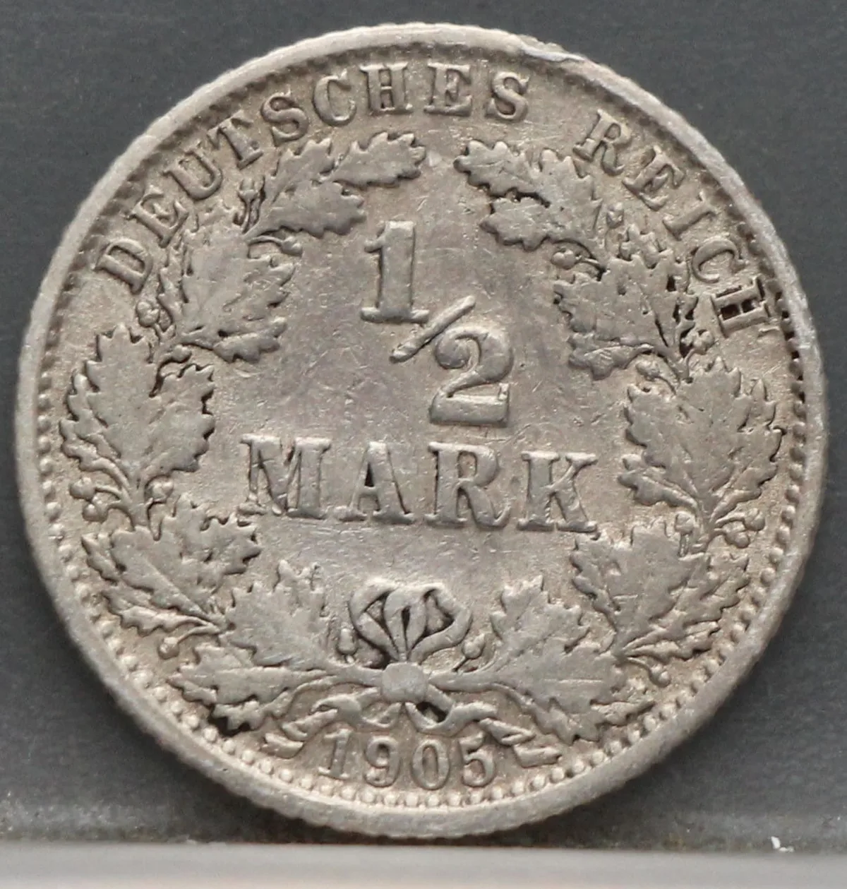 1/2 Mark 1905 Duits Rijk Zilver voorzijde, Zilver (Ag)