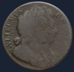 1/2 Penny 1694 Willem III en Maria II